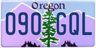 OR license plate 090GQL