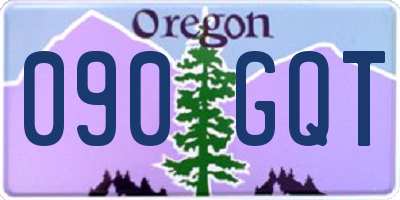 OR license plate 090GQT