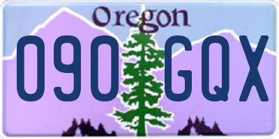 OR license plate 090GQX