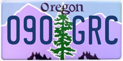OR license plate 090GRC