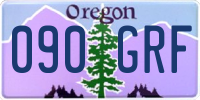 OR license plate 090GRF