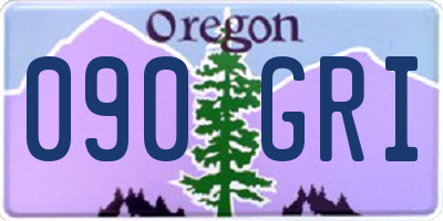 OR license plate 090GRI