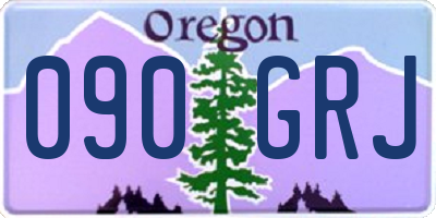 OR license plate 090GRJ