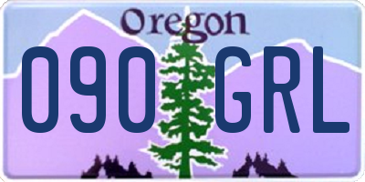 OR license plate 090GRL