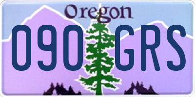OR license plate 090GRS