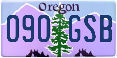 OR license plate 090GSB