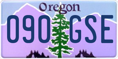 OR license plate 090GSE