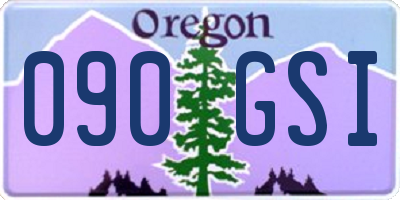 OR license plate 090GSI