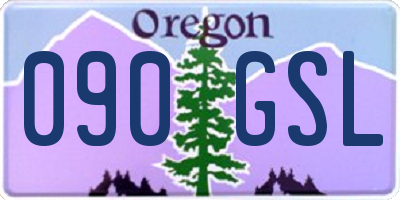OR license plate 090GSL