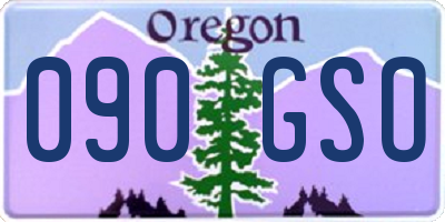 OR license plate 090GSO