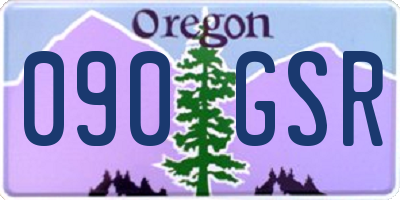 OR license plate 090GSR
