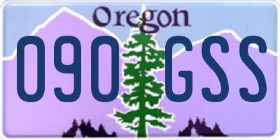 OR license plate 090GSS
