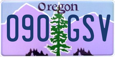 OR license plate 090GSV