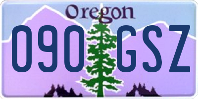 OR license plate 090GSZ