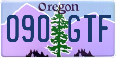 OR license plate 090GTF