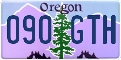 OR license plate 090GTH