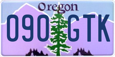 OR license plate 090GTK