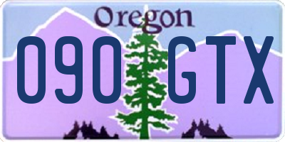 OR license plate 090GTX