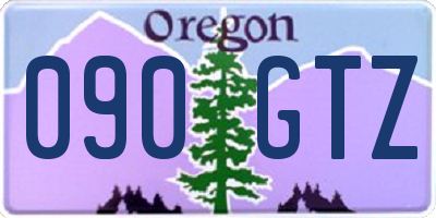 OR license plate 090GTZ