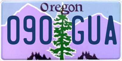 OR license plate 090GUA