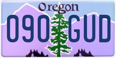 OR license plate 090GUD