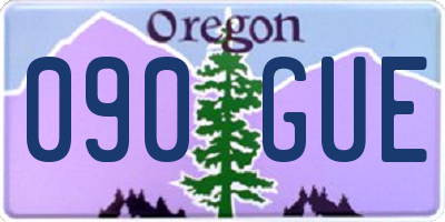 OR license plate 090GUE