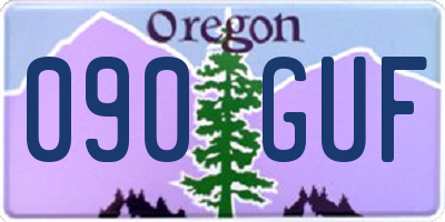 OR license plate 090GUF