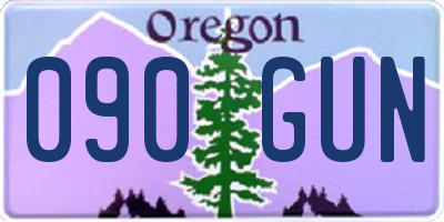 OR license plate 090GUN