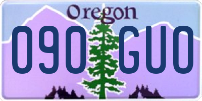 OR license plate 090GUO