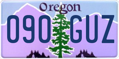 OR license plate 090GUZ