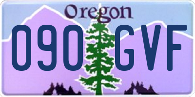 OR license plate 090GVF