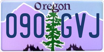 OR license plate 090GVJ