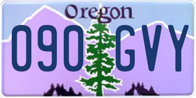 OR license plate 090GVY