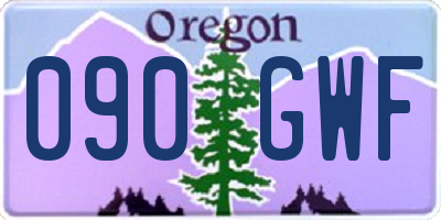OR license plate 090GWF