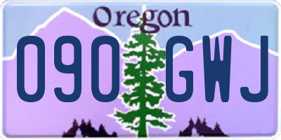 OR license plate 090GWJ
