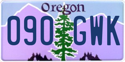OR license plate 090GWK