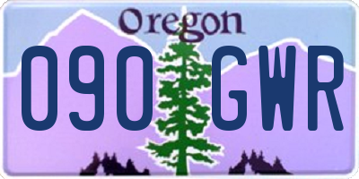 OR license plate 090GWR