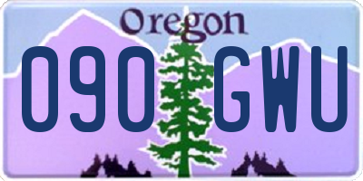 OR license plate 090GWU