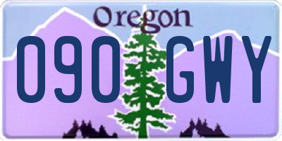 OR license plate 090GWY