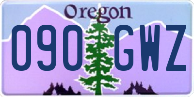 OR license plate 090GWZ