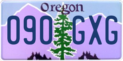 OR license plate 090GXG