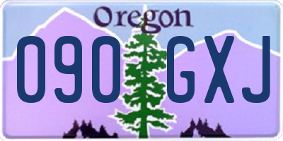 OR license plate 090GXJ