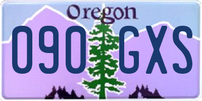 OR license plate 090GXS