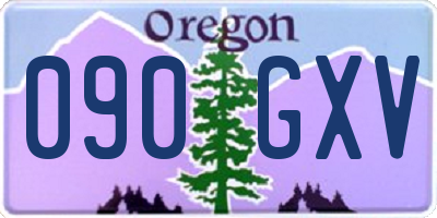OR license plate 090GXV