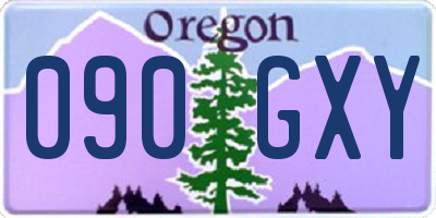 OR license plate 090GXY