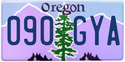 OR license plate 090GYA