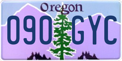 OR license plate 090GYC