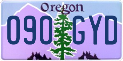 OR license plate 090GYD