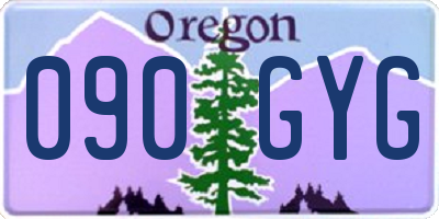 OR license plate 090GYG