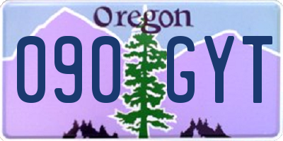 OR license plate 090GYT